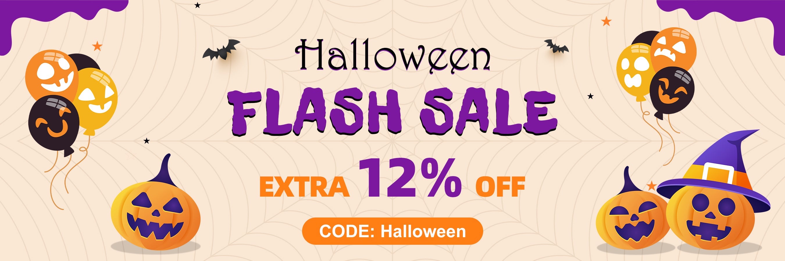 Halloween Flash Sale Enjoy Extra 12% Off!