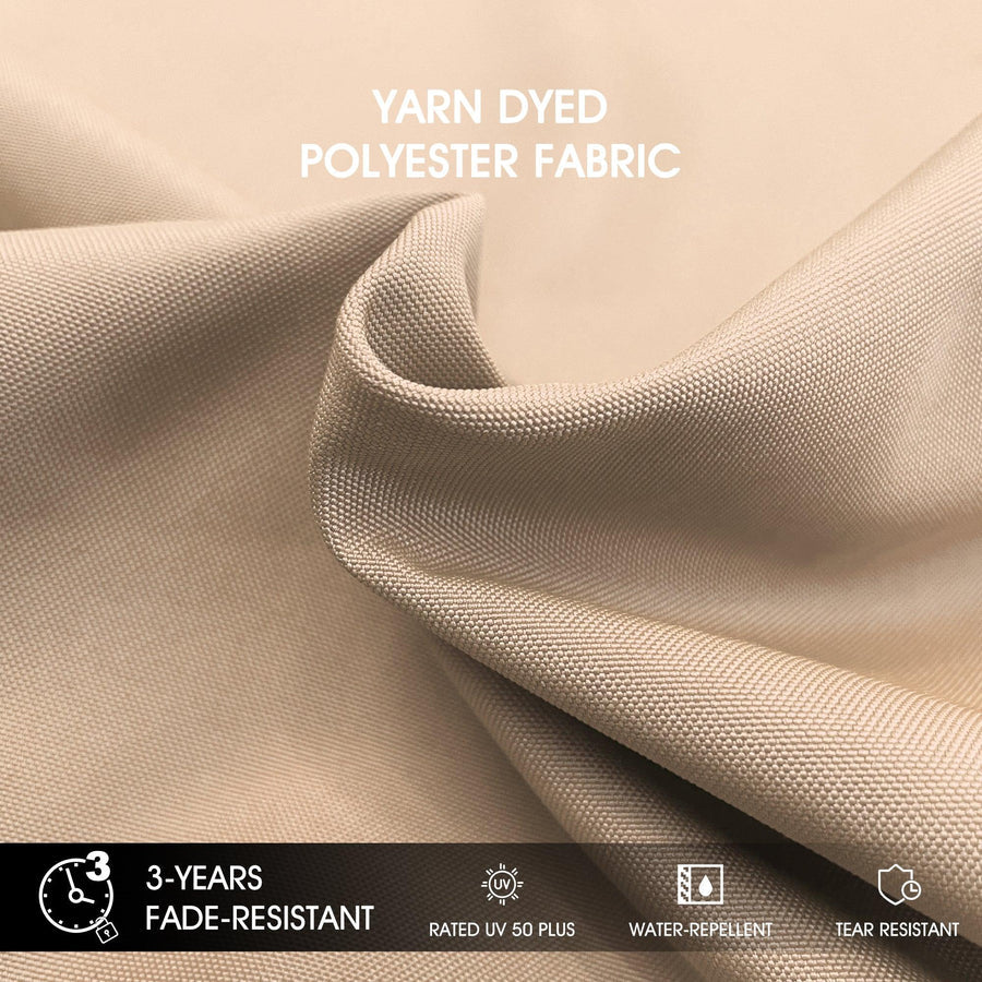 PURPLE LEAF Double Top 360° Rotation Windproof Square Cantilever Patio Classic Umbrella