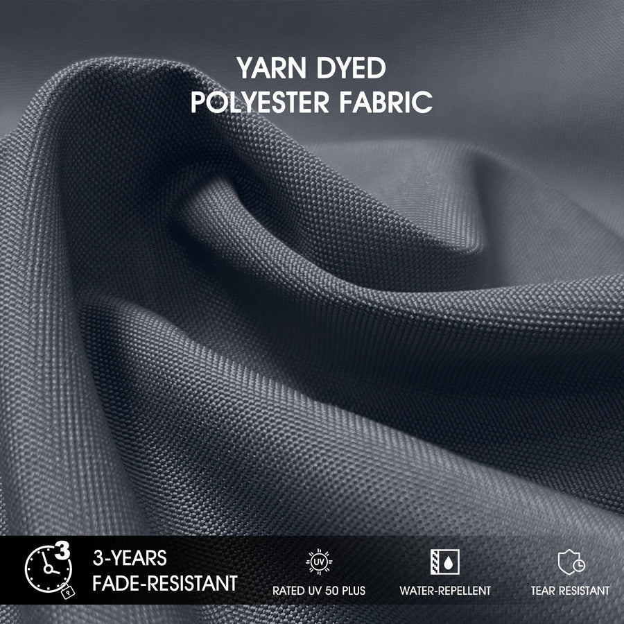 PURPLE LEAF Double Top 360° Rotation Windproof Square Cantilever Patio Classic Umbrella