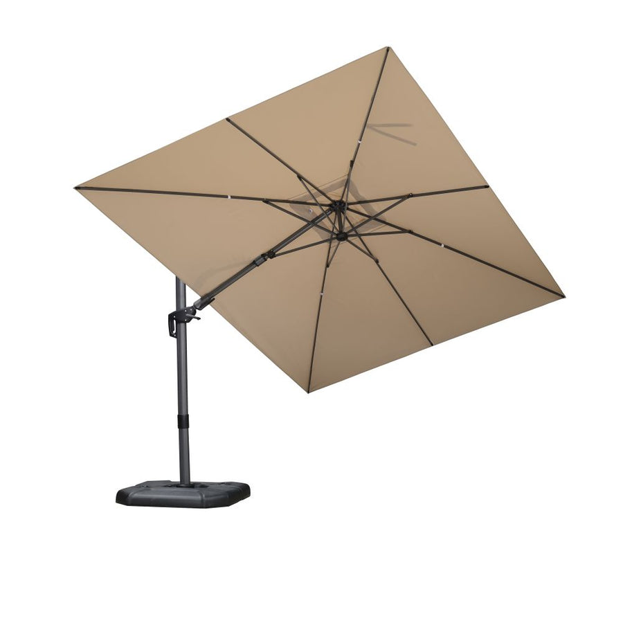 PURPLE LEAF Economical Patio Umbrella Swivel Squrare Outdoor Umbrellas