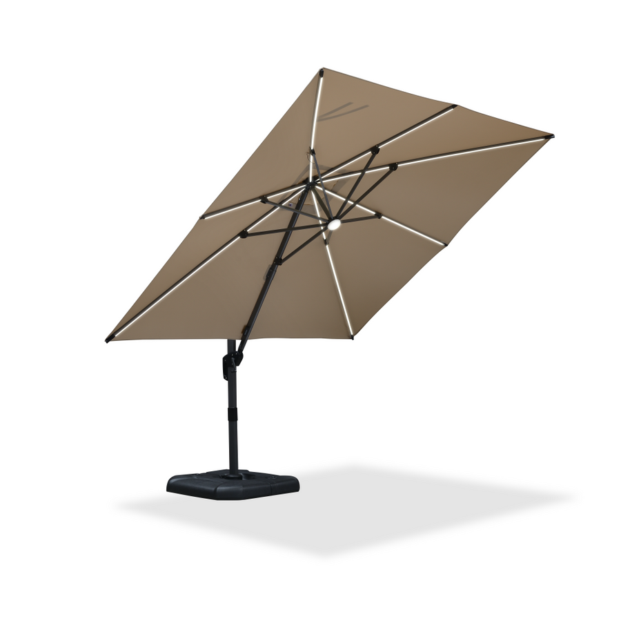 PURPLE LEAF LED Economical Patio Umbrellas Outdoor Umbrella with Lights