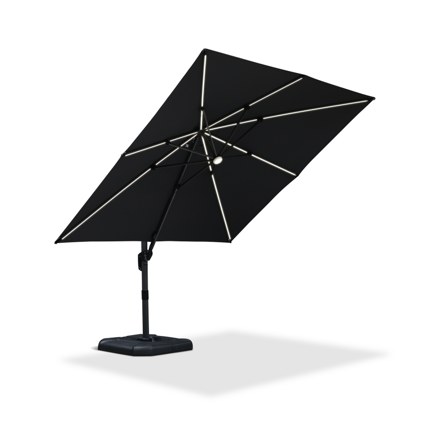 PURPLE LEAF LED Economical Patio Umbrellas Outdoor Umbrella with Lights