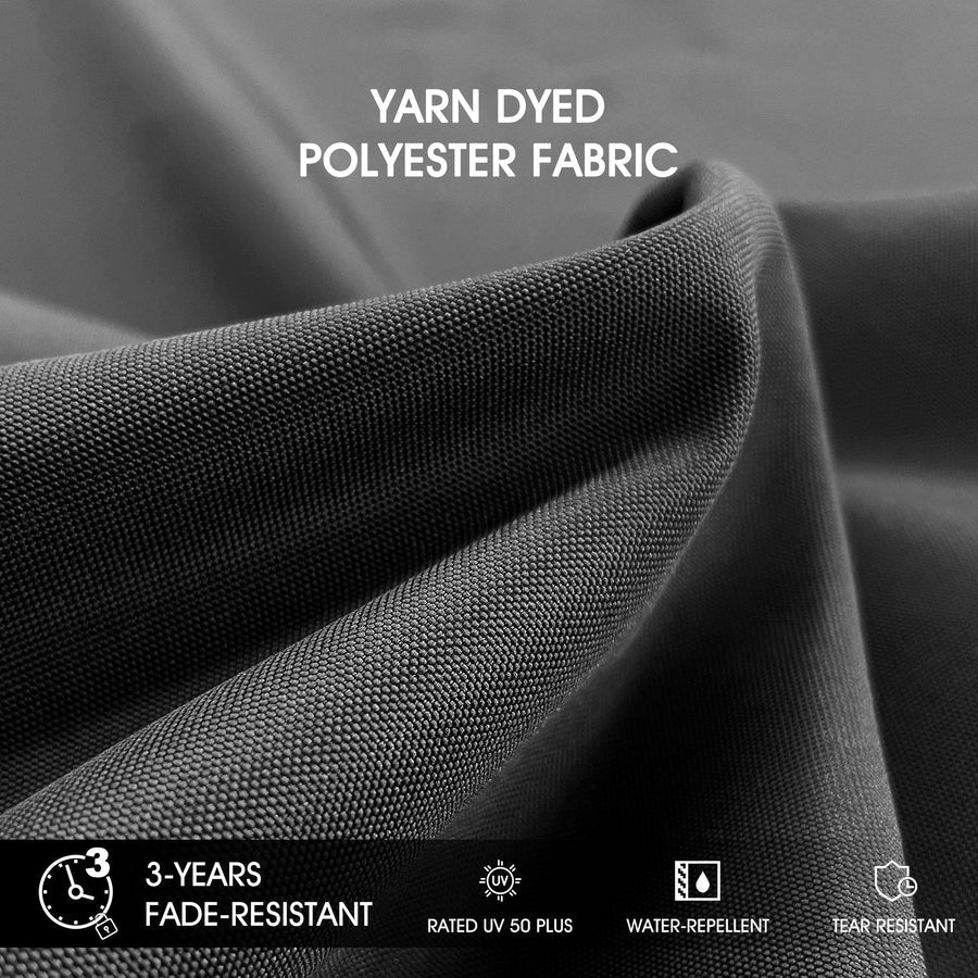 PURPLE LEAF Double Top 360° Rotation Windproof Square Cantilever Patio Classic Umbrella