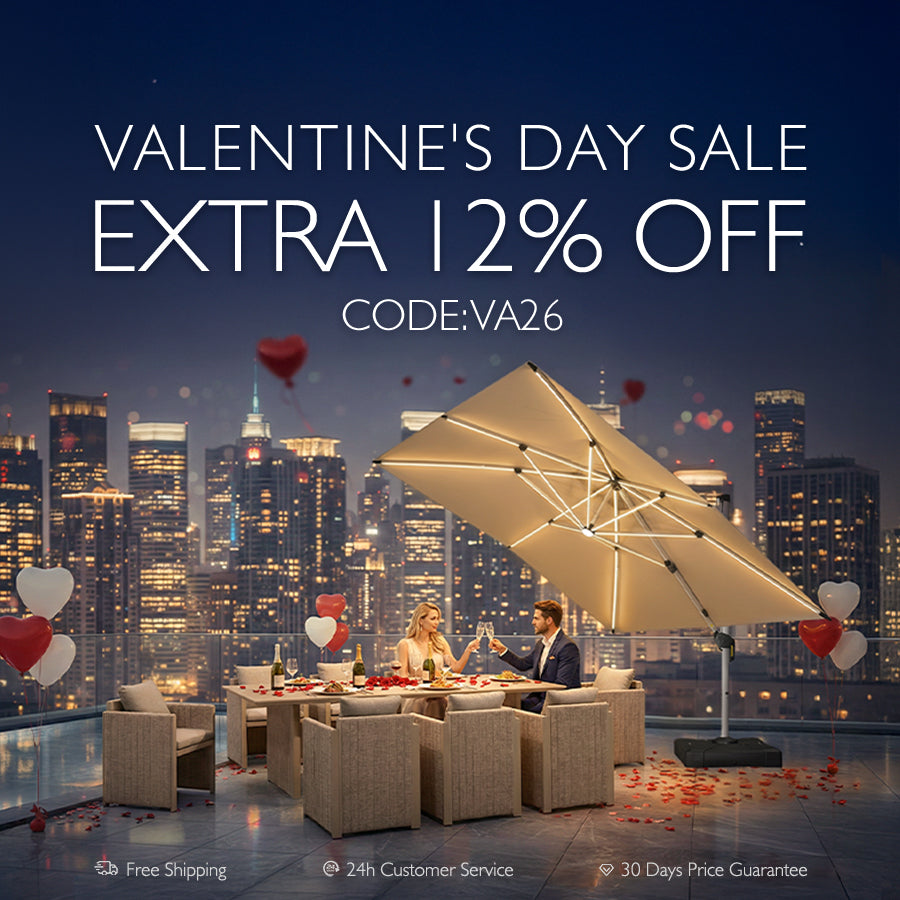 PURPLE LEAF Outdoor Retractable Pergola with Sun Shade Canopy Patio Aluminum Pergola for Garden