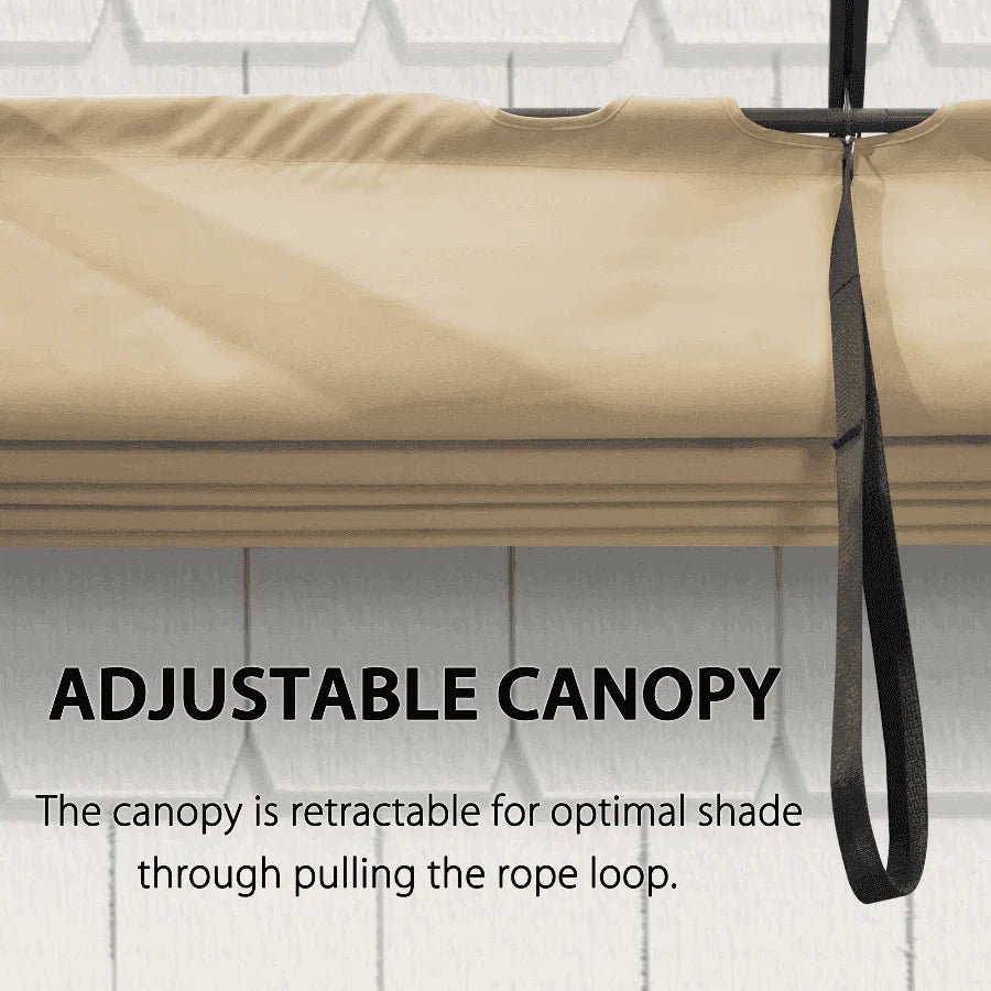 PURPLE LEAF Outdoor Retractable Pergola with Sun Shade Canopy Patio Aluminum Pergola for Garden