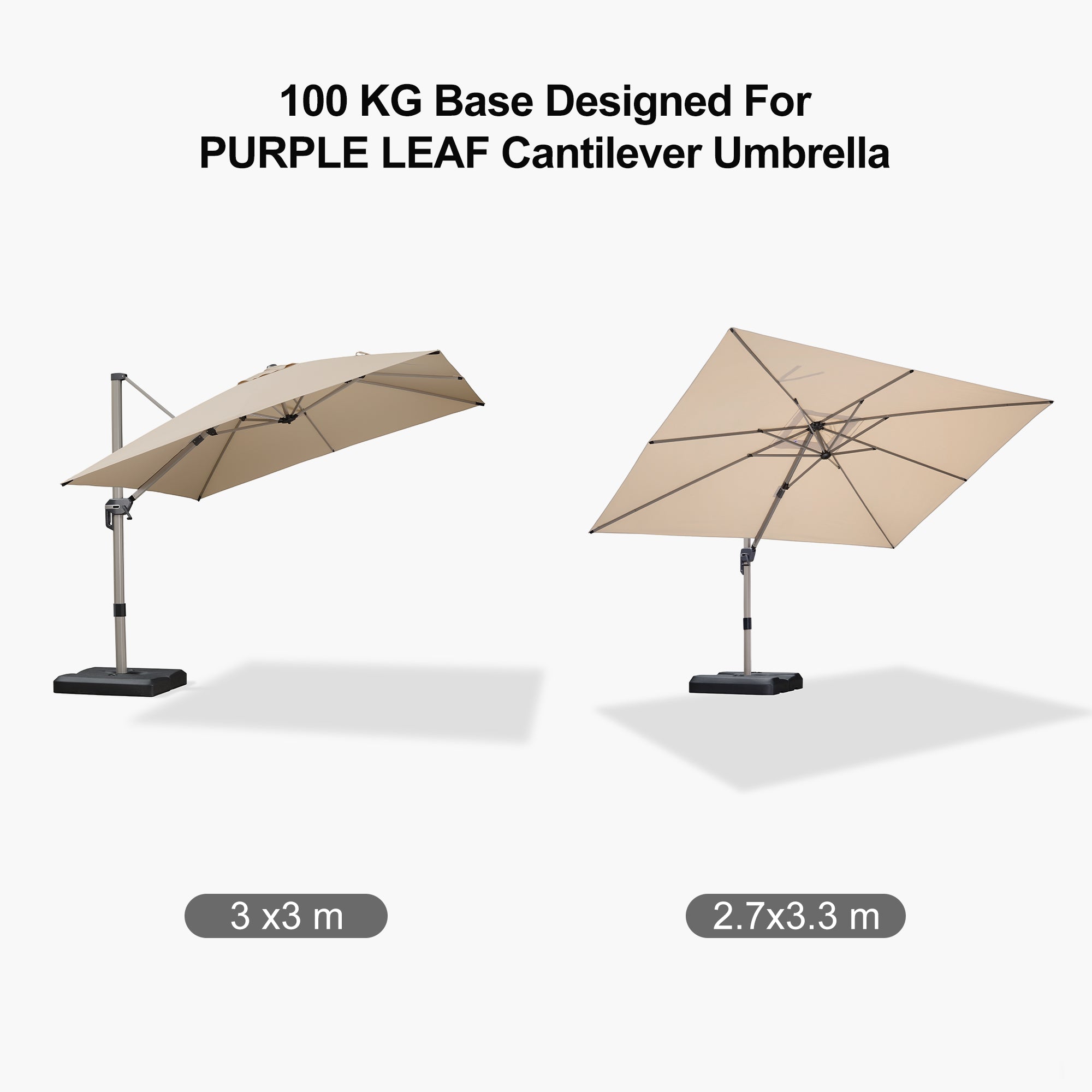PURPLE LEAF Patio Umbrella Base, ZYAU01HLRBASE-90