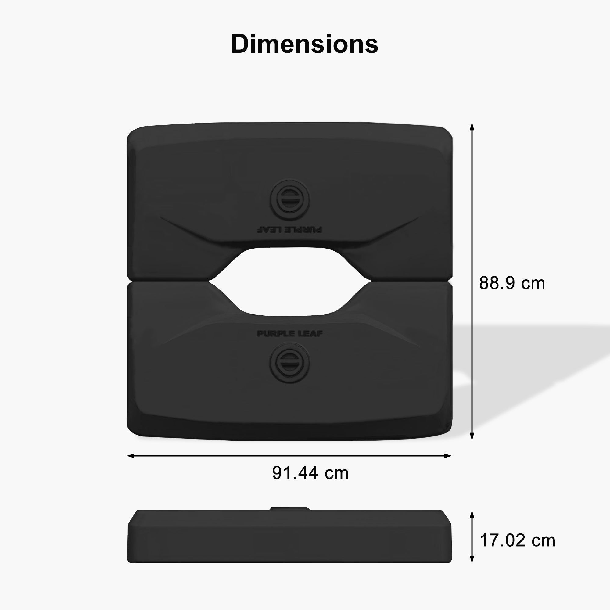 PURPLE LEAF Patio Umbrella Base, ZYAU01HLRBASE-90