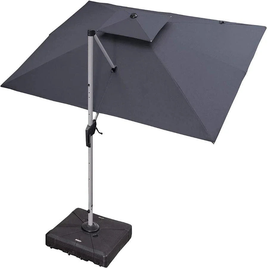 PURPLE LEAF Large Rectangular Porch Umbrella Outside Cantilever Patio Yard Umbrella