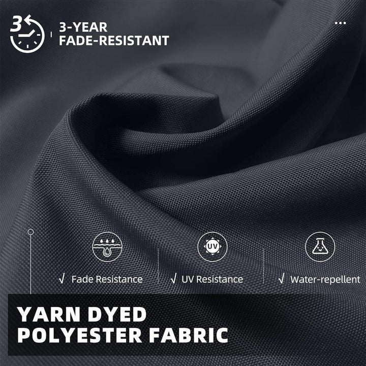 PURPLE LEAF Outdoor Umbrella Square Aluminium Cantilever Umbrella with 360° Rotation for Garden pool beach