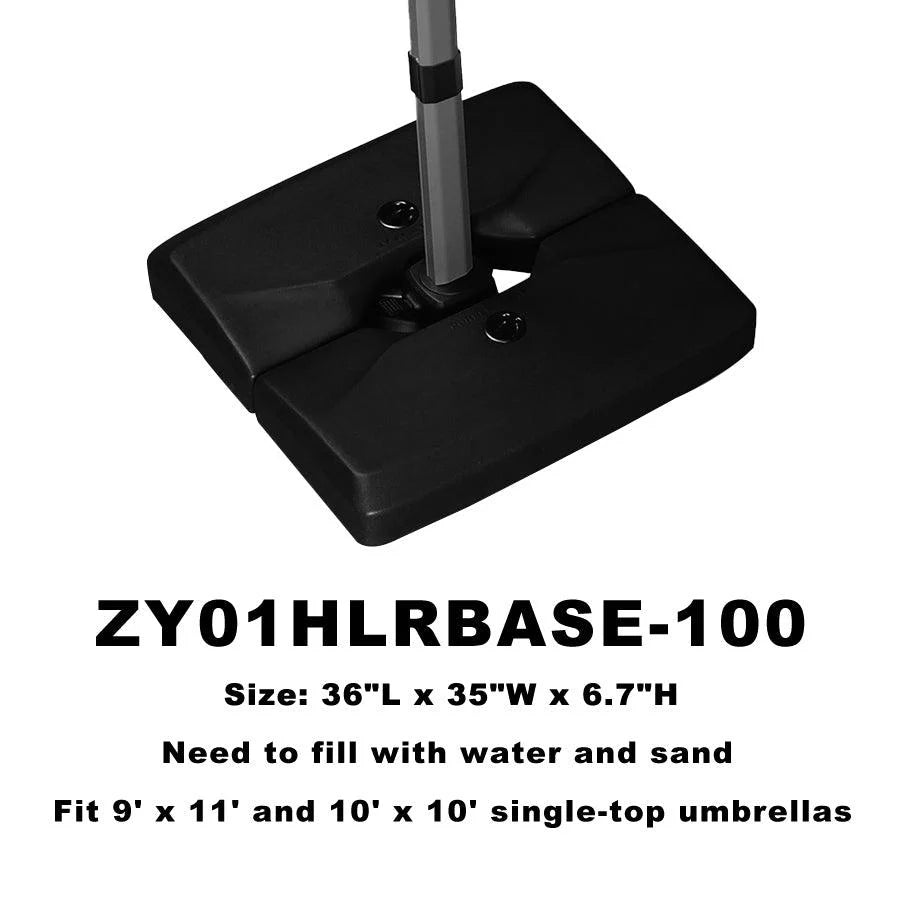 PURPLE LEAF Patio Umbrella Base, ZYAU01HLRBASE-100