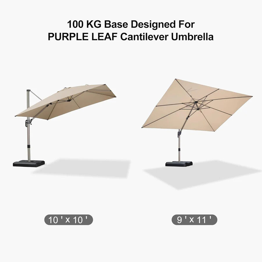 PURPLE LEAF Patio Umbrella Base, ZYAU01HLRBASE-100
