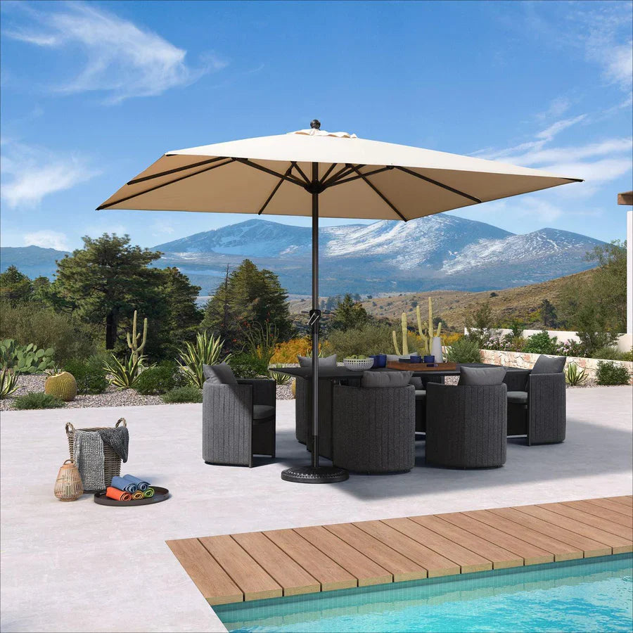 PURPLE LEAF Aluminum Market Patio Umbrella Commercial Outdoor Garden Umbrella