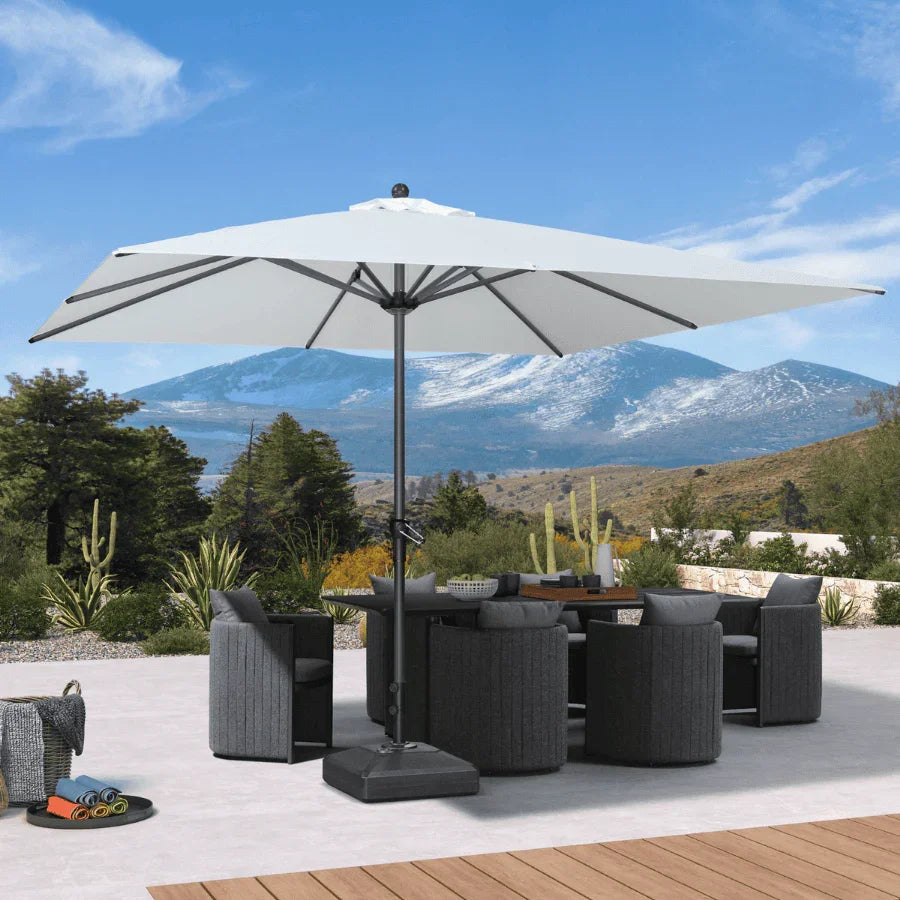 PURPLE LEAF Aluminum Market Patio Umbrella Commercial Outdoor Garden Umbrella