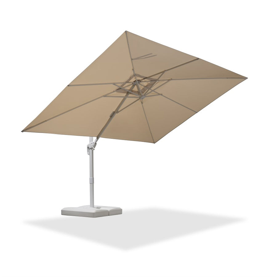 PURPLE LEAF White Outdoor Patio Umbrella Offset Umbrellas