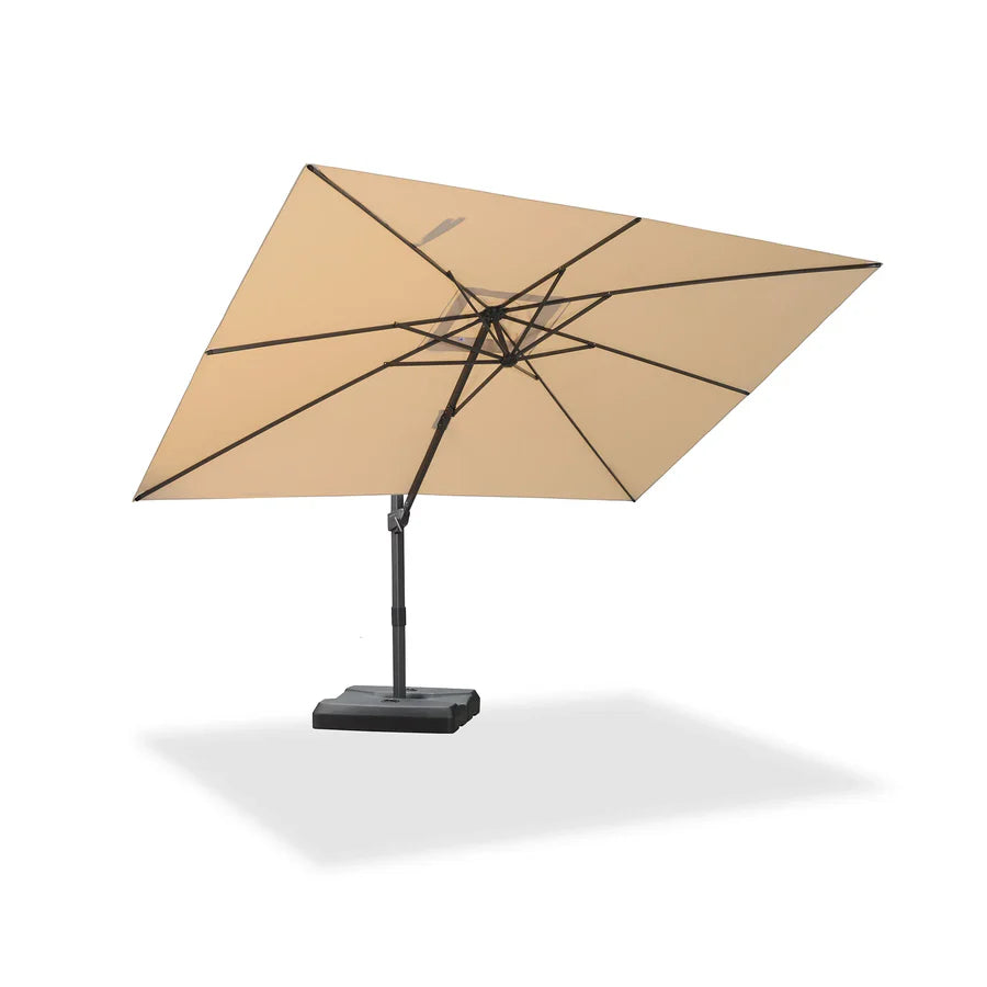 PURPLE LEAF Stepless Tilt Cantilever Umbrella Affordable Outdoor Patio Umbrella