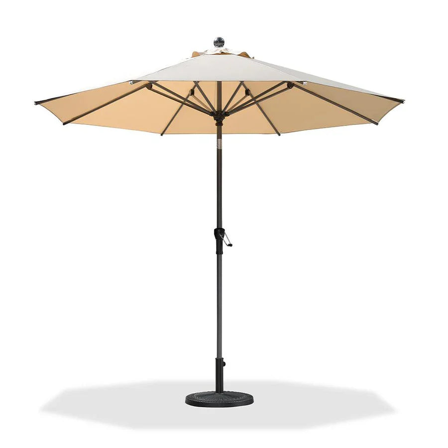 PURPLE LEAF Porch Table Umbrella with Crank and Tilt, Market Patio Umbrella