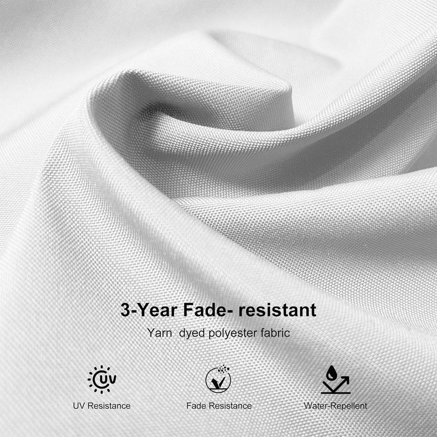 PURPLE LEAF White Outdoor Patio Umbrella Offset Umbrellas