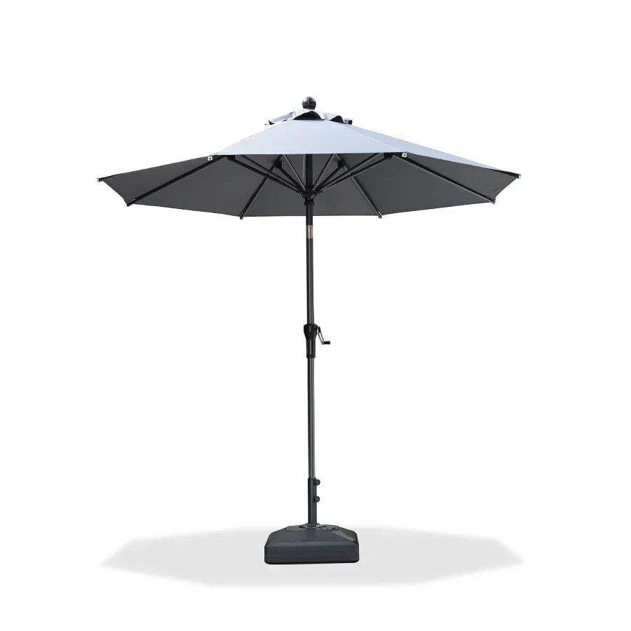 PURPLE LEAF Porch Table Umbrella with Crank and Tilt, Market Patio Umbrella